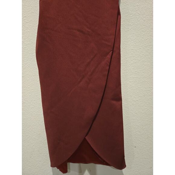 Monique Lhullier Women's Long Sweetheart Formal Dress Size 8 Tulip Hem - Picture 4 of 14